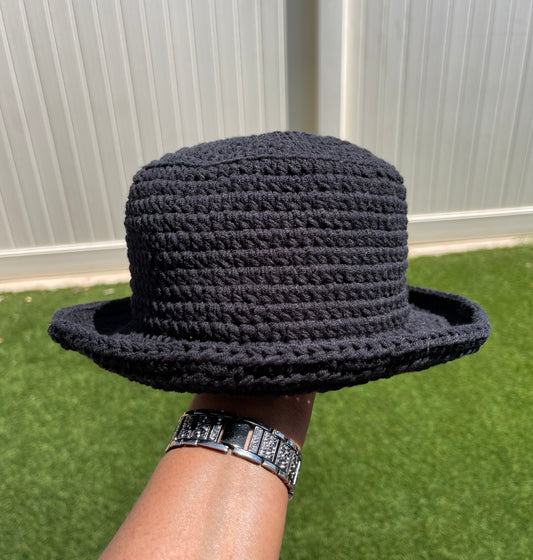 Solid Crochet Bucket Hat