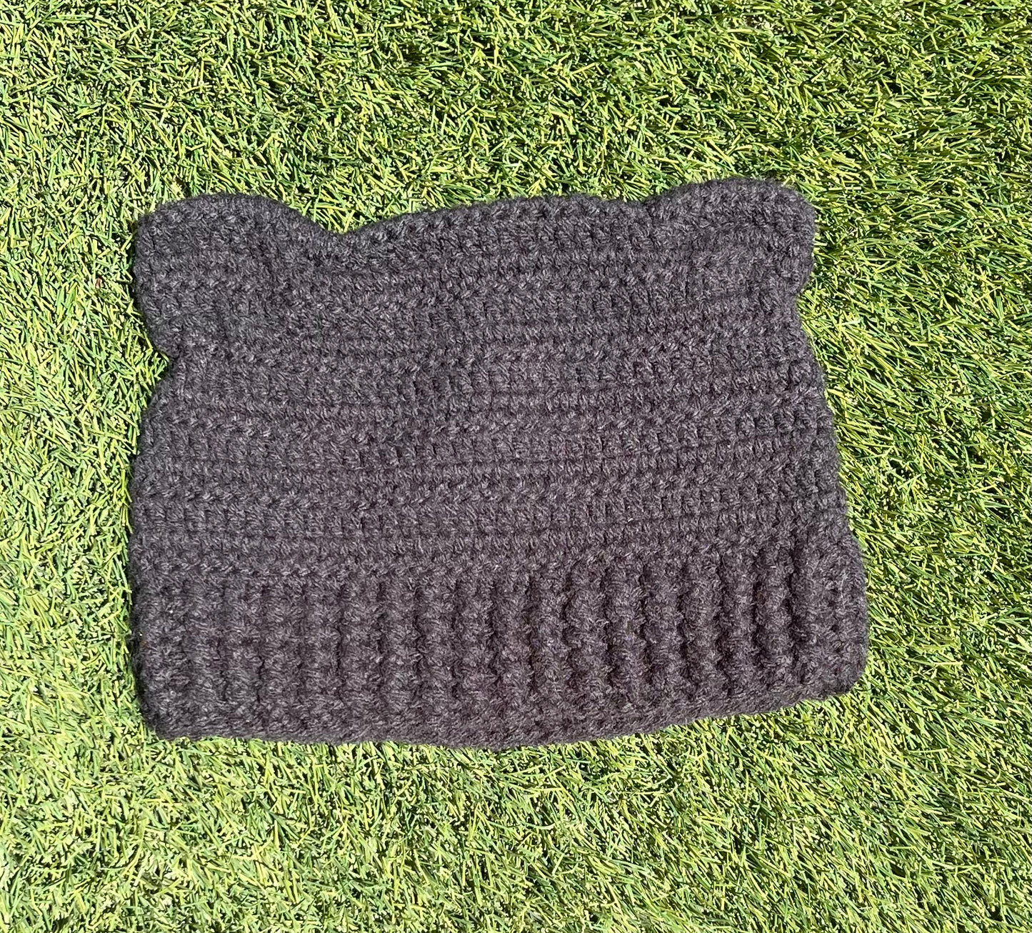 Cat Ear Crochet Beanie