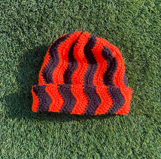 Wavy Crochet Beanie